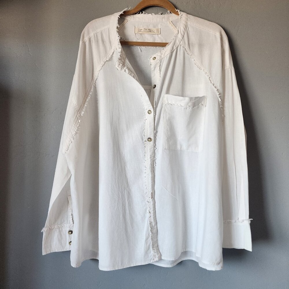 Free People White Blouse "EUC" - Picture 2 of 14